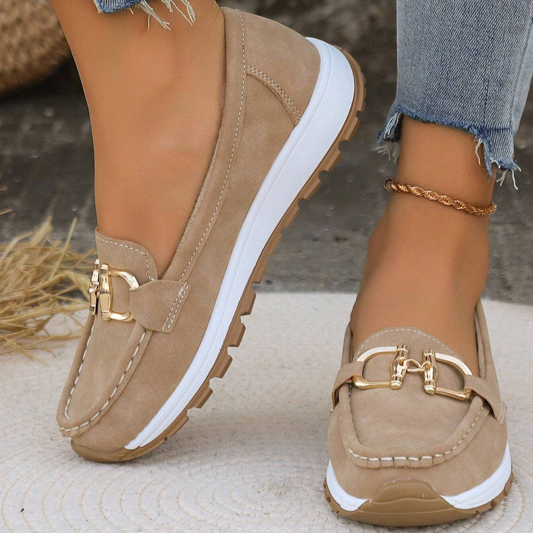 Christine | Chic Buckle Loafers