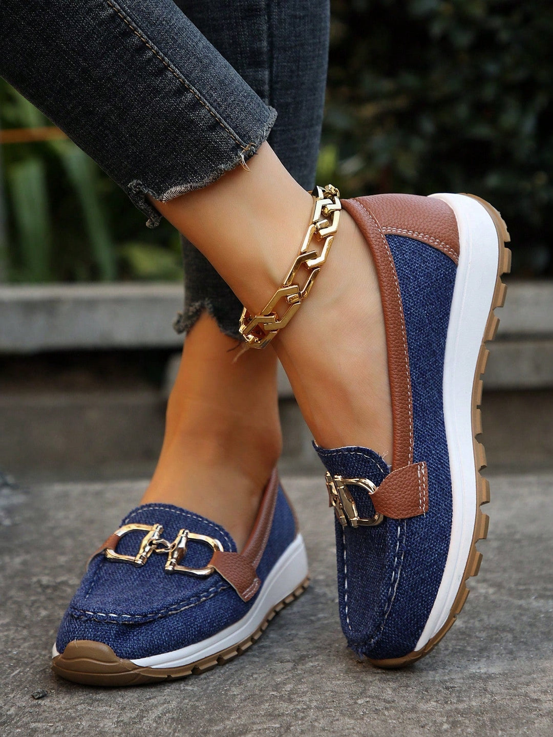 Christine | Chic Buckle Loafers