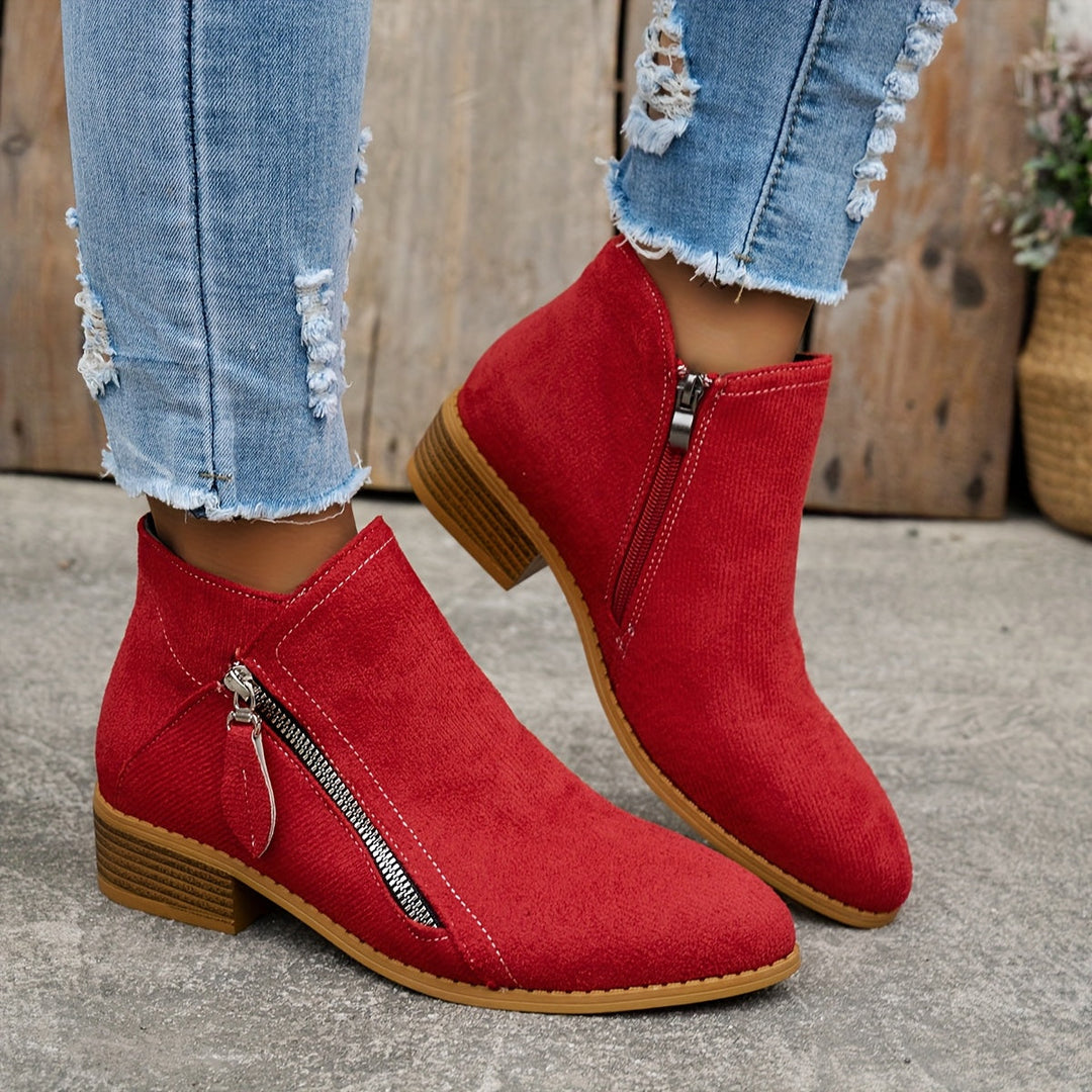 Nancy | Stylish Suede Ankle Boots