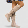 Patricia | Knee-High Low Heel Boots