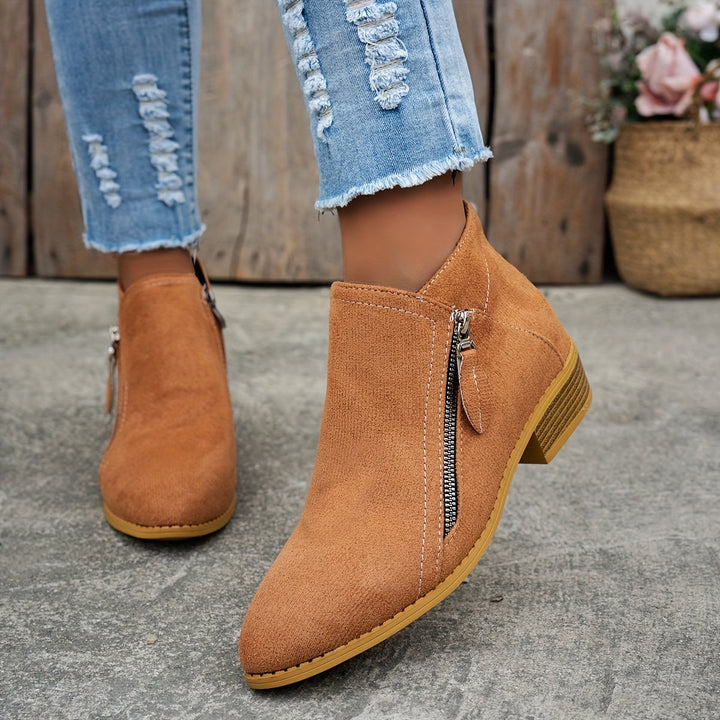 Nancy | Stylish Suede Ankle Boots