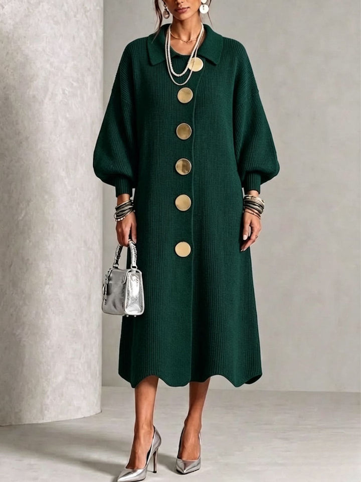 Colleen | Long Sleeve Button-Down Dress