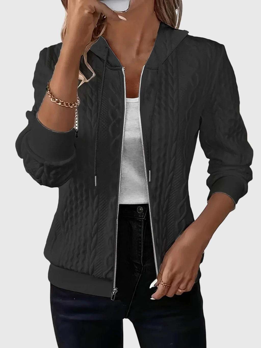 Jenna | Hoodie with Zipper
