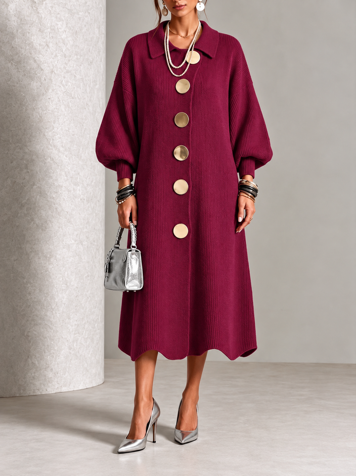 Colleen | Long Sleeve Button-Down Dress