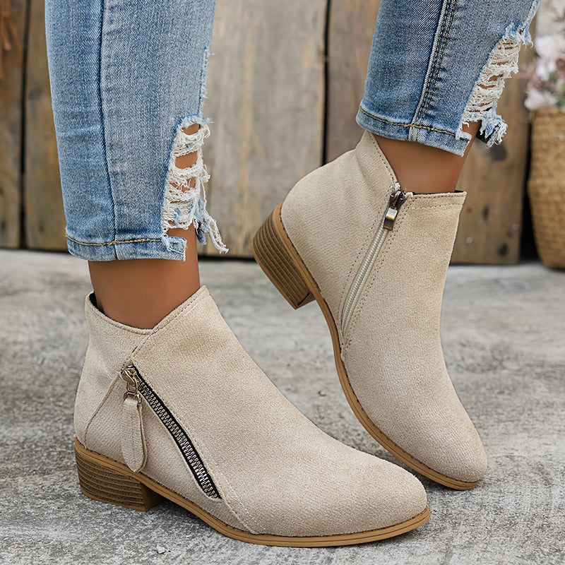 Nancy | Stylish Suede Ankle Boots