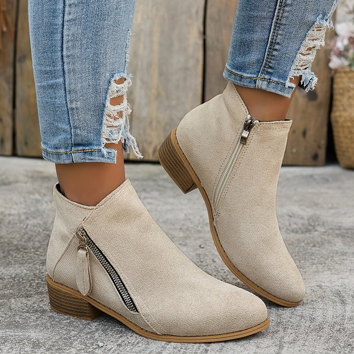 Nancy | Stylish Suede Ankle Boots