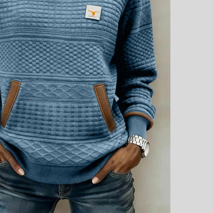 Ella | Colourblock Sweatshirt with Kangaroo Pocket