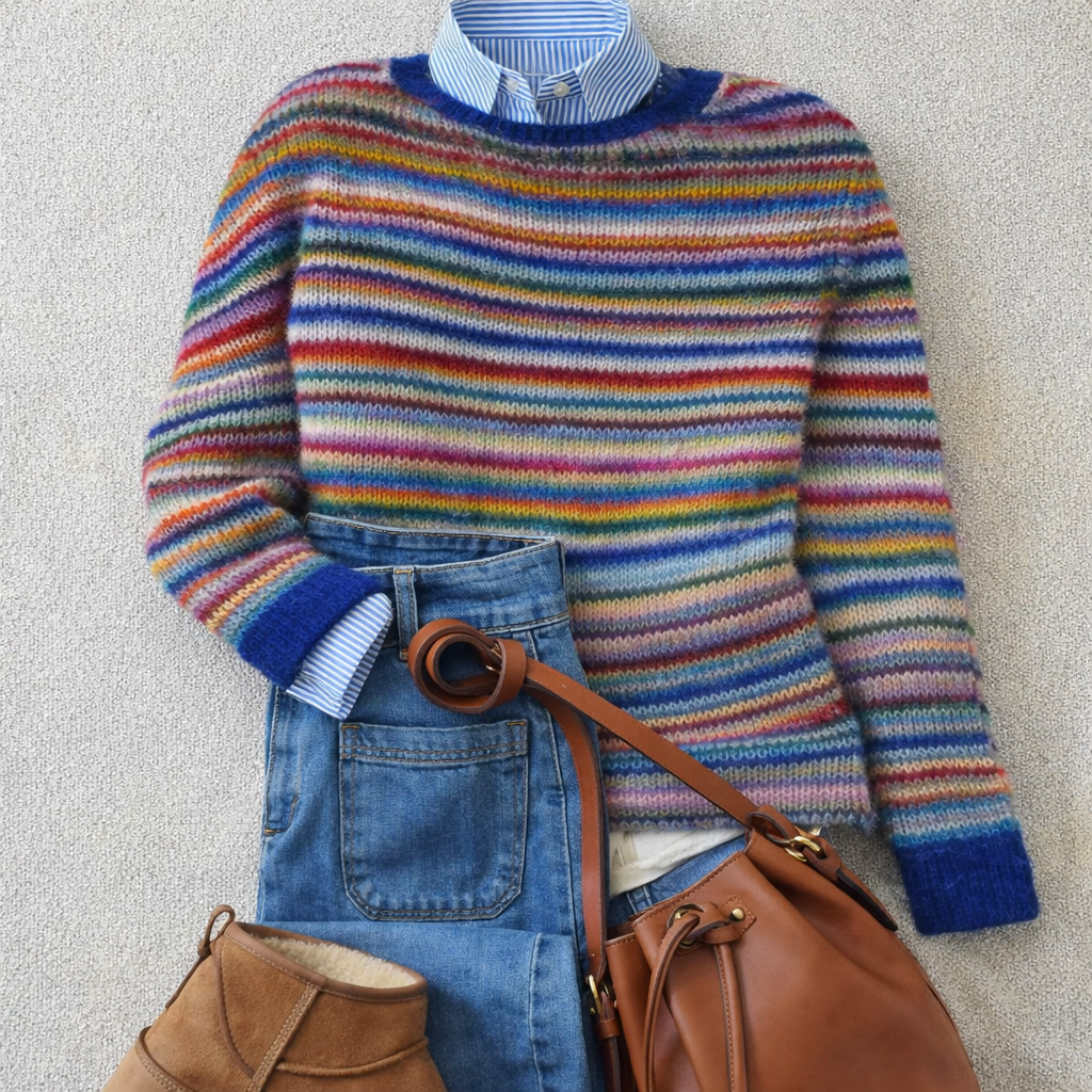 Carolyn | Striped Wool Sweater