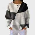 Women’s Color Block Geometric Pullover Sweater