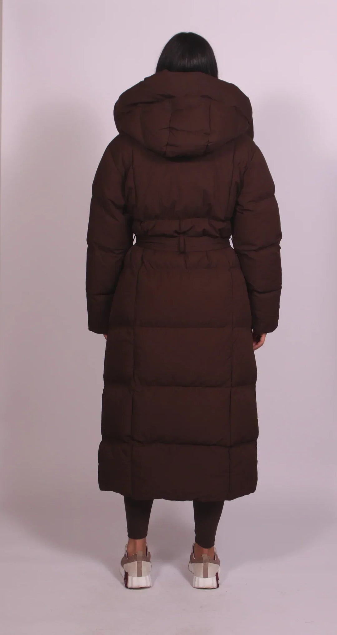 Christine | Long Belted Puffer Coat