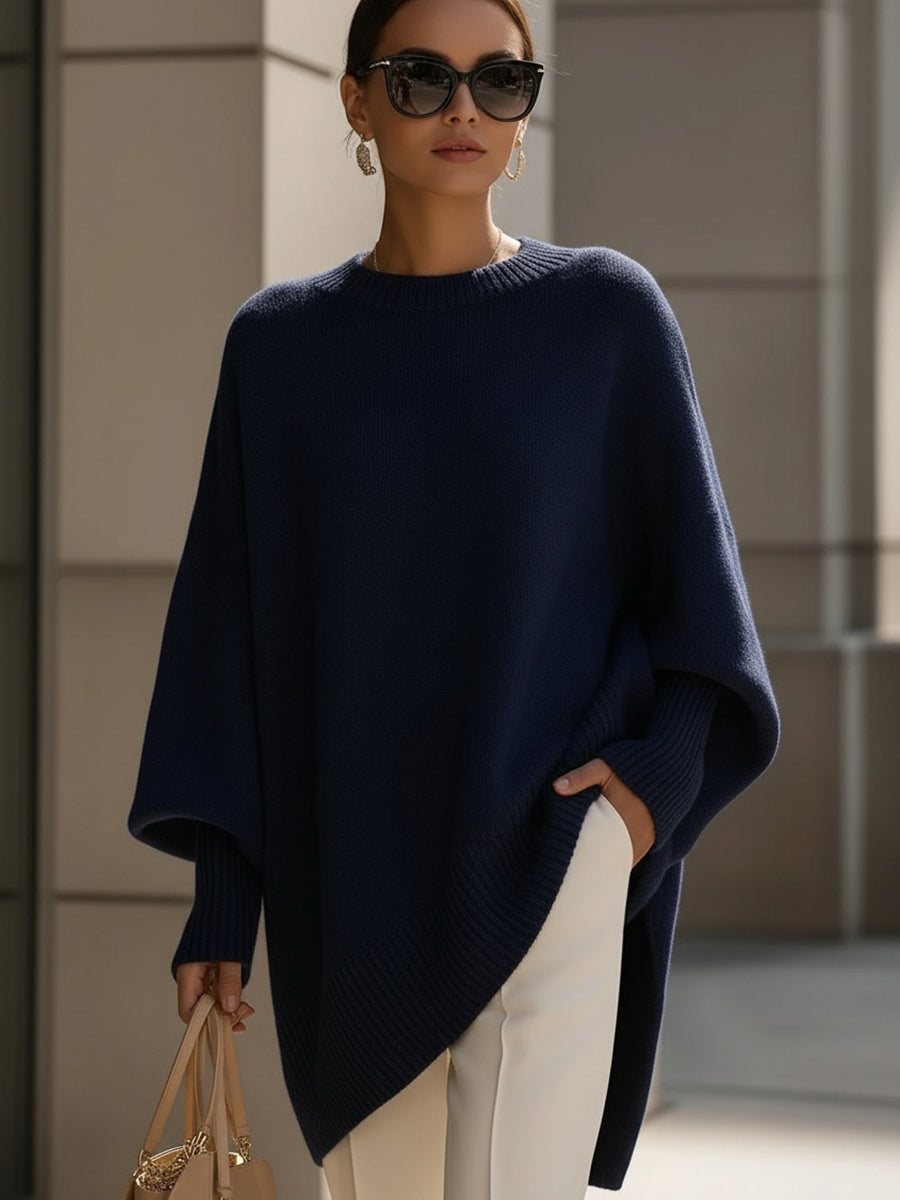 Isabella | Oversized Drape Knit Sweater
