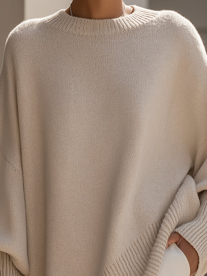 Isabella | Oversized Drape Knit Sweater