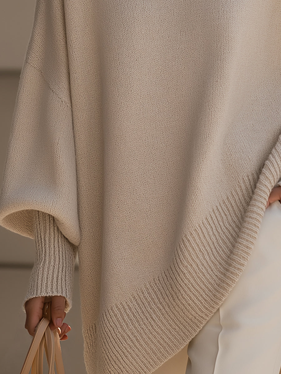 Isabella | Oversized Drape Knit Sweater