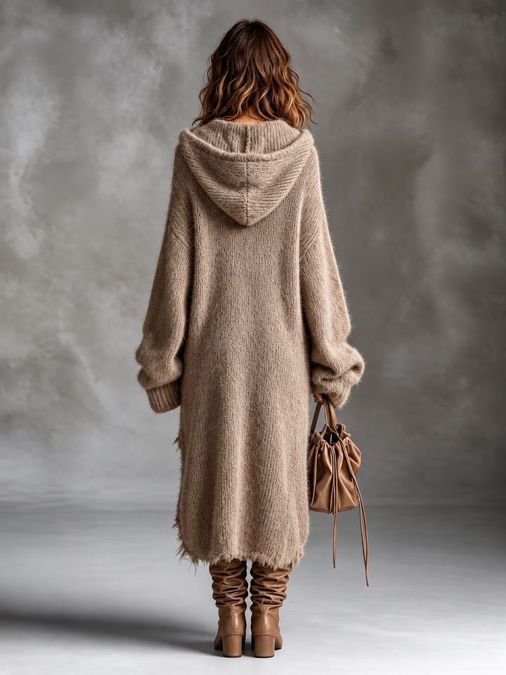 Linda | Soft Oversized Hooded Knit Dress