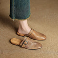 Cassie Genuine Leather Mules