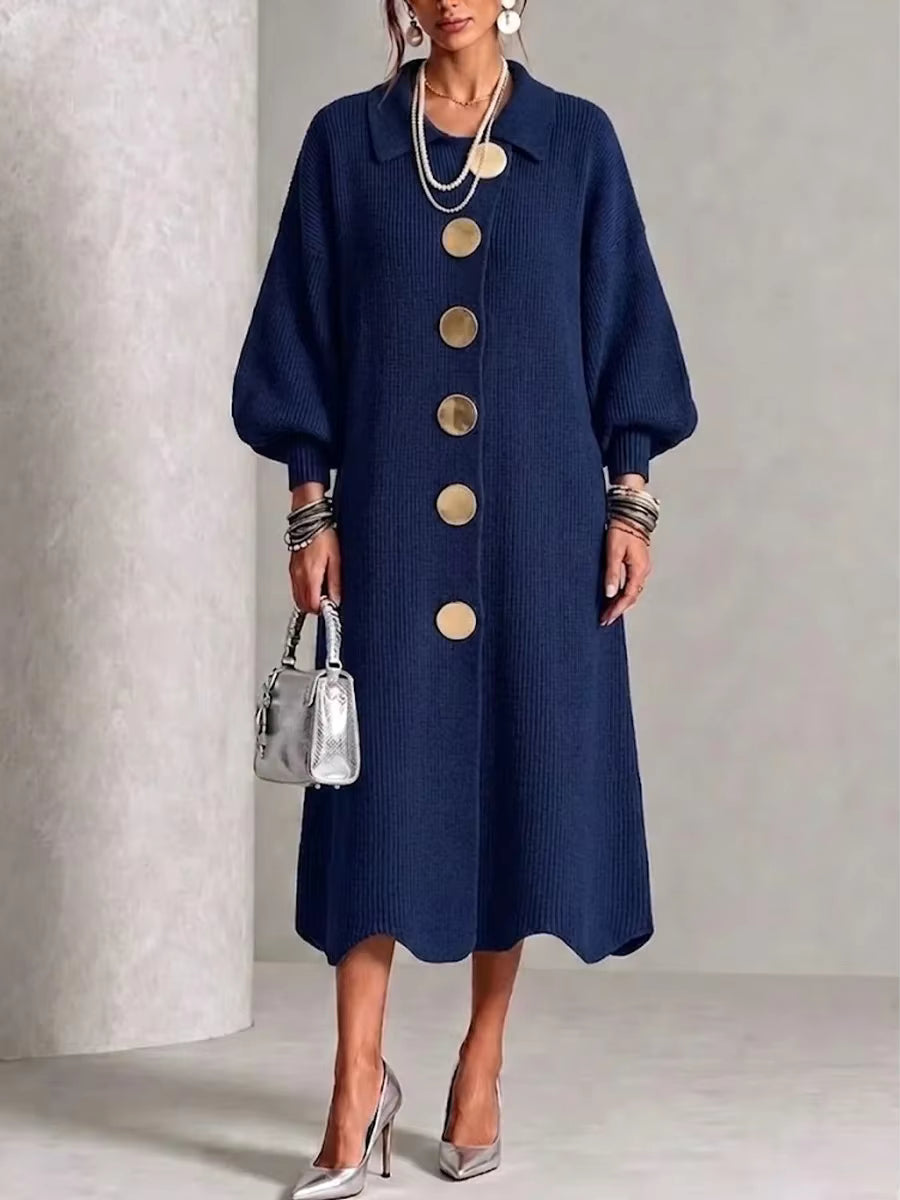 Colleen | Long Sleeve Button-Down Dress