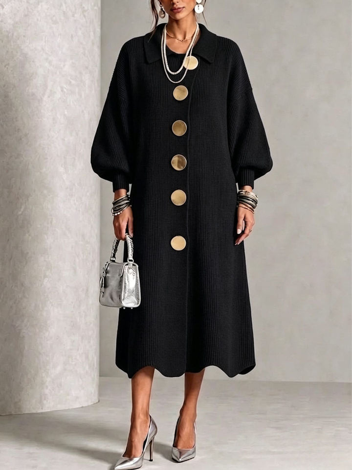 Colleen | Long Sleeve Button-Down Dress