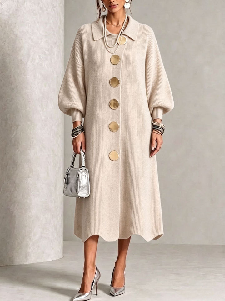 Colleen | Long Sleeve Button-Down Dress