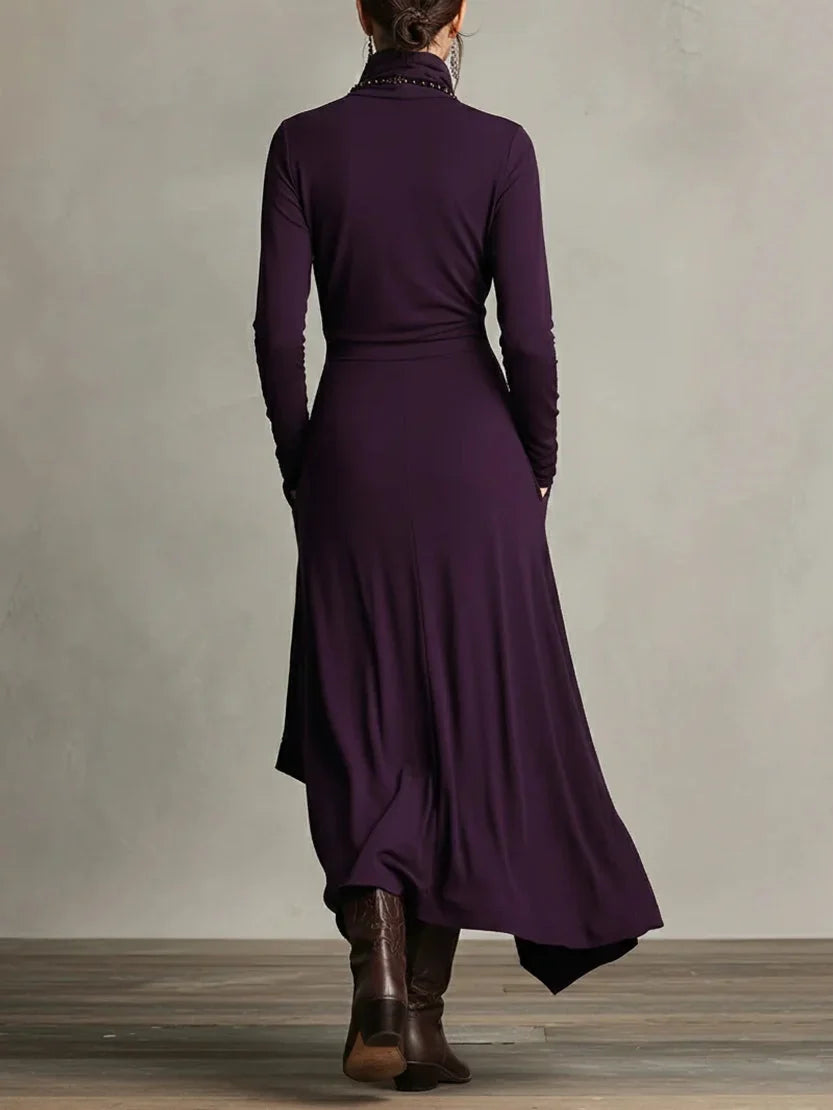 Arielle - Asymmetric Draped Maxi Dress