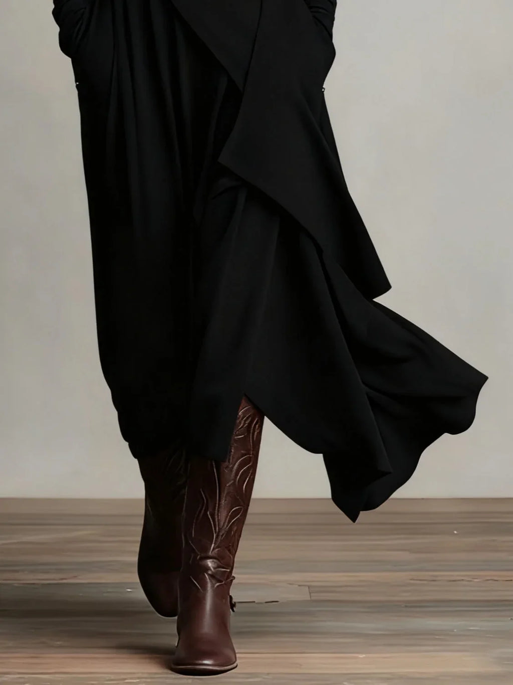 Arielle - Asymmetric Draped Maxi Dress
