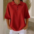 Brenna | Women's Collared Short Sleeve Polo Top