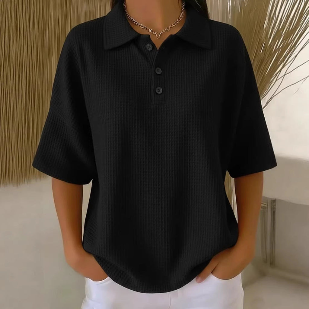Brenna | Women's Collared Short Sleeve Polo Top