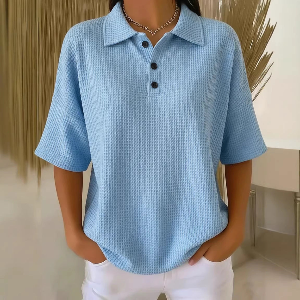 Brenna | Women's Collared Short Sleeve Polo Top