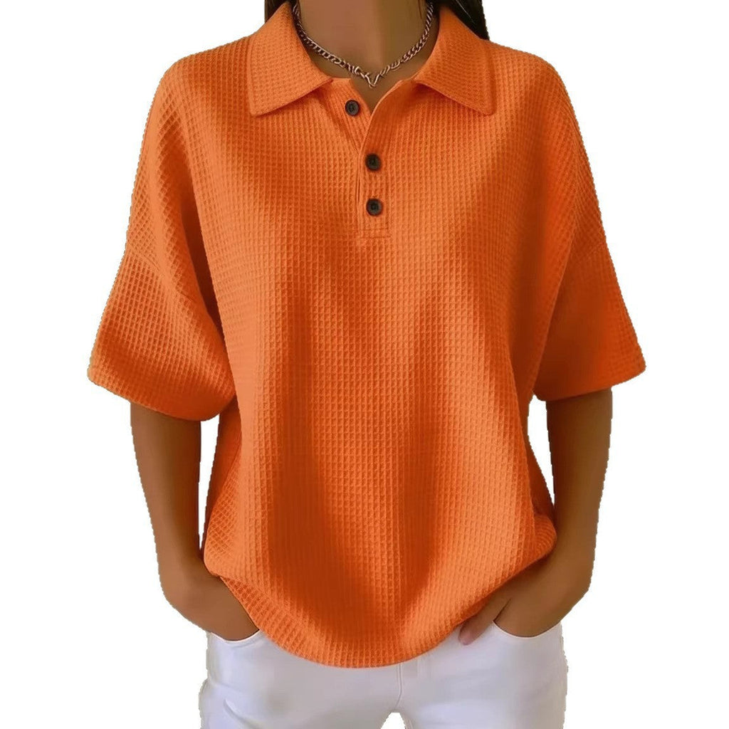 Brenna | Women's Collared Short Sleeve Polo Top