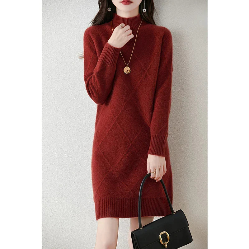 Briavane | Women's Knit Sweater Midi Dress