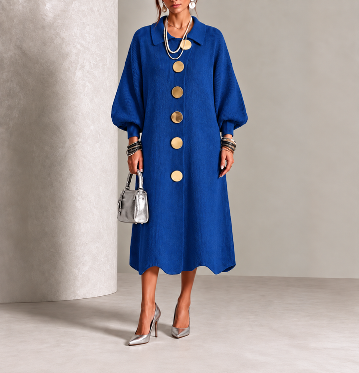 Colleen | Long Sleeve Button-Down Dress