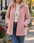 Nancy | Stand Collar Zip Jacket
