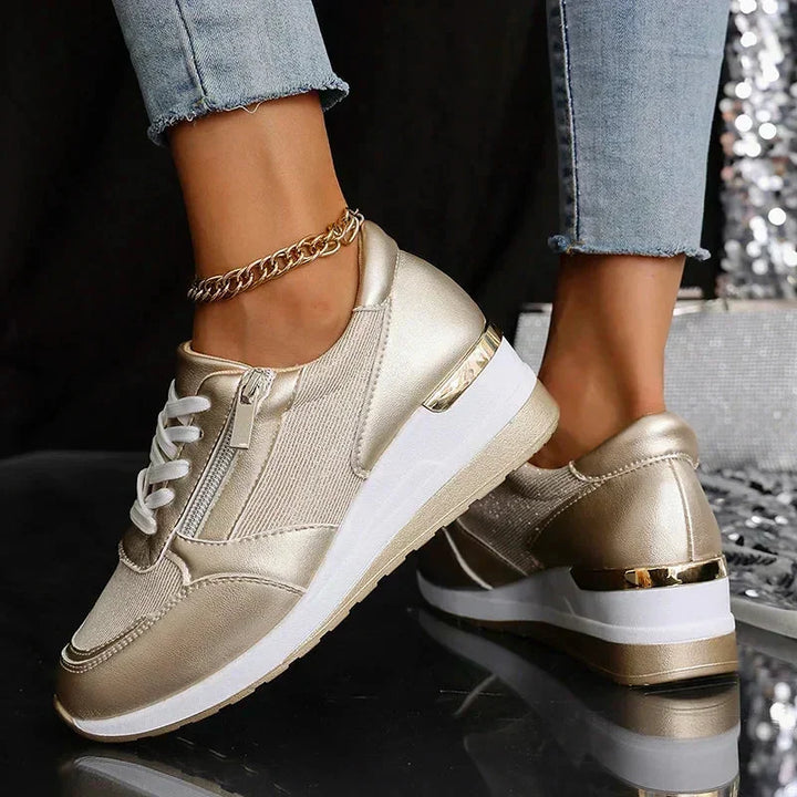 Grace | Metallic Comfort Sneakers