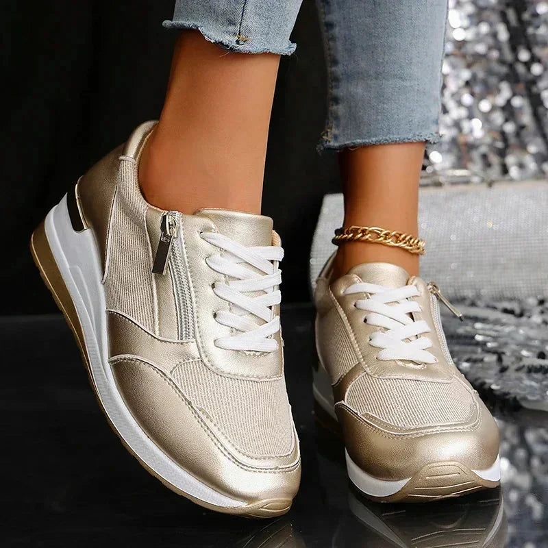 Grace | Metallic Comfort Sneakers