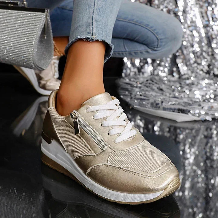 Grace | Metallic Comfort Sneakers