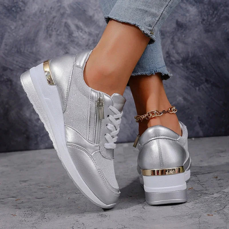 Grace | Metallic Comfort Sneakers