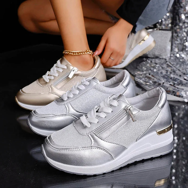 Grace | Metallic Comfort Sneakers