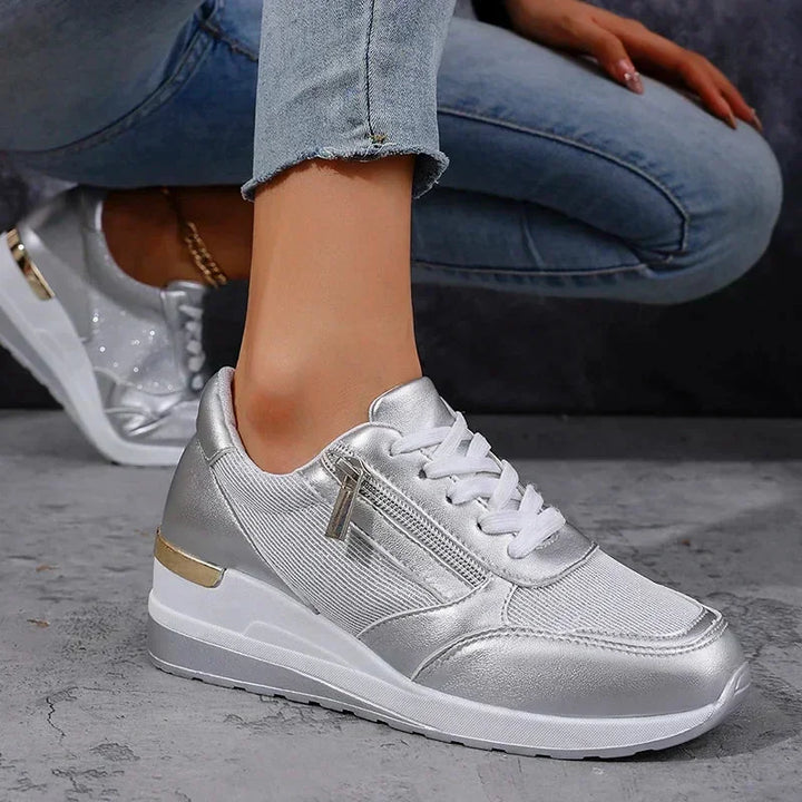 Grace | Metallic Comfort Sneakers