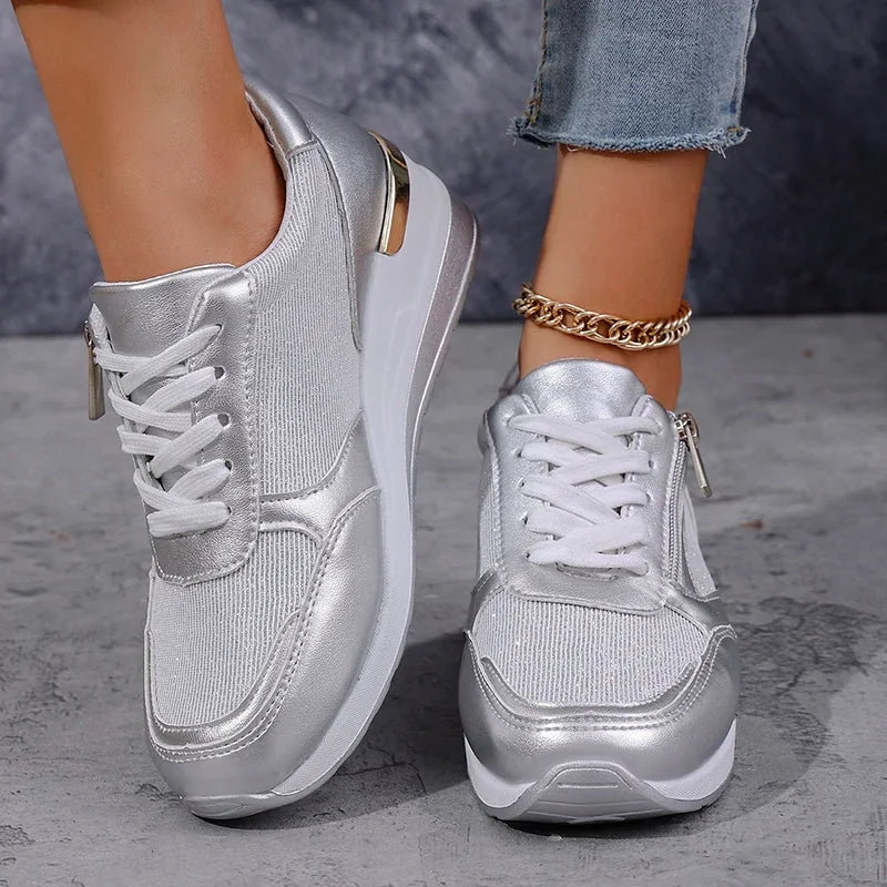 Grace | Metallic Comfort Sneakers