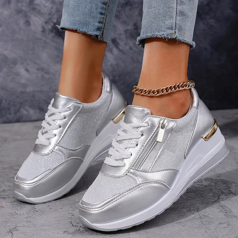 Grace | Metallic Comfort Sneakers