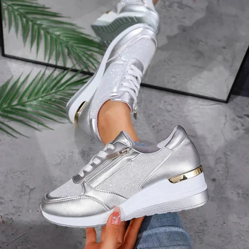 Grace | Metallic Comfort Sneakers
