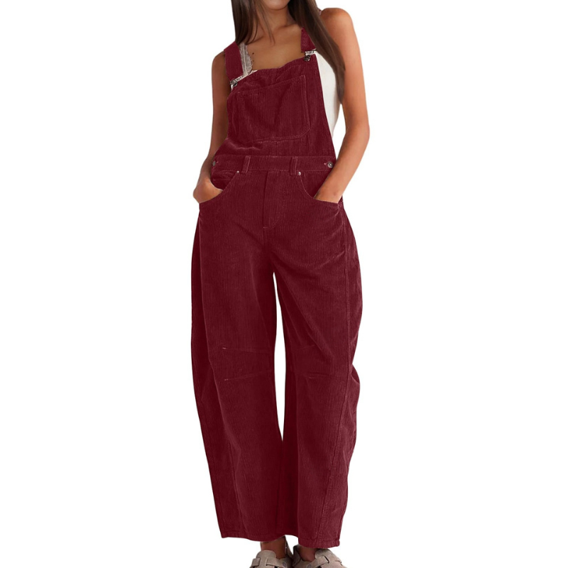 Faye | Women's Wide Leg Bib Overalls