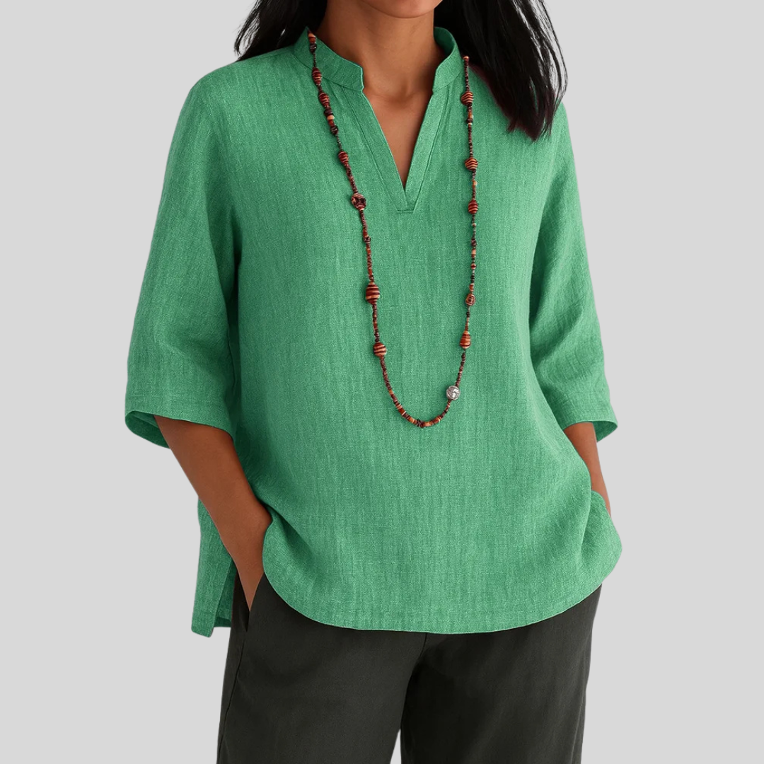 Felicitas | Women's V-Neck Relaxed Tunic