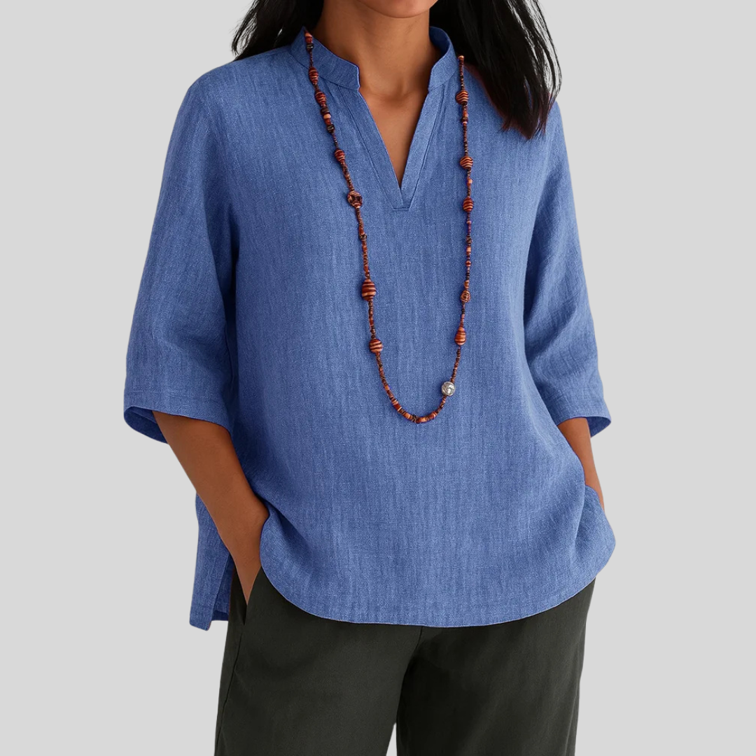 Felicitas | Women's V-Neck Relaxed Tunic