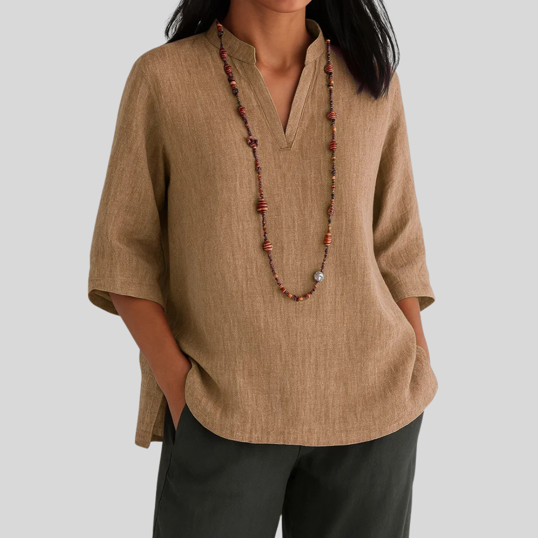 Felicitas | Women's V-Neck Relaxed Tunic