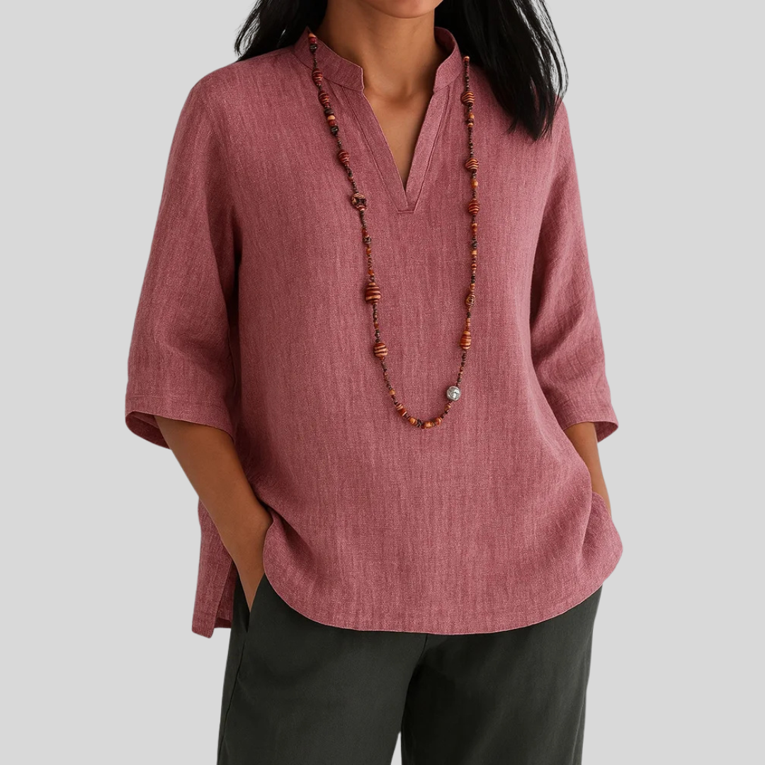Felicitas | Women's V-Neck Relaxed Tunic