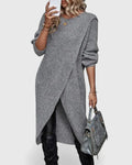 Fenella | Women's Knit Sweater Dress with Wrap Hem