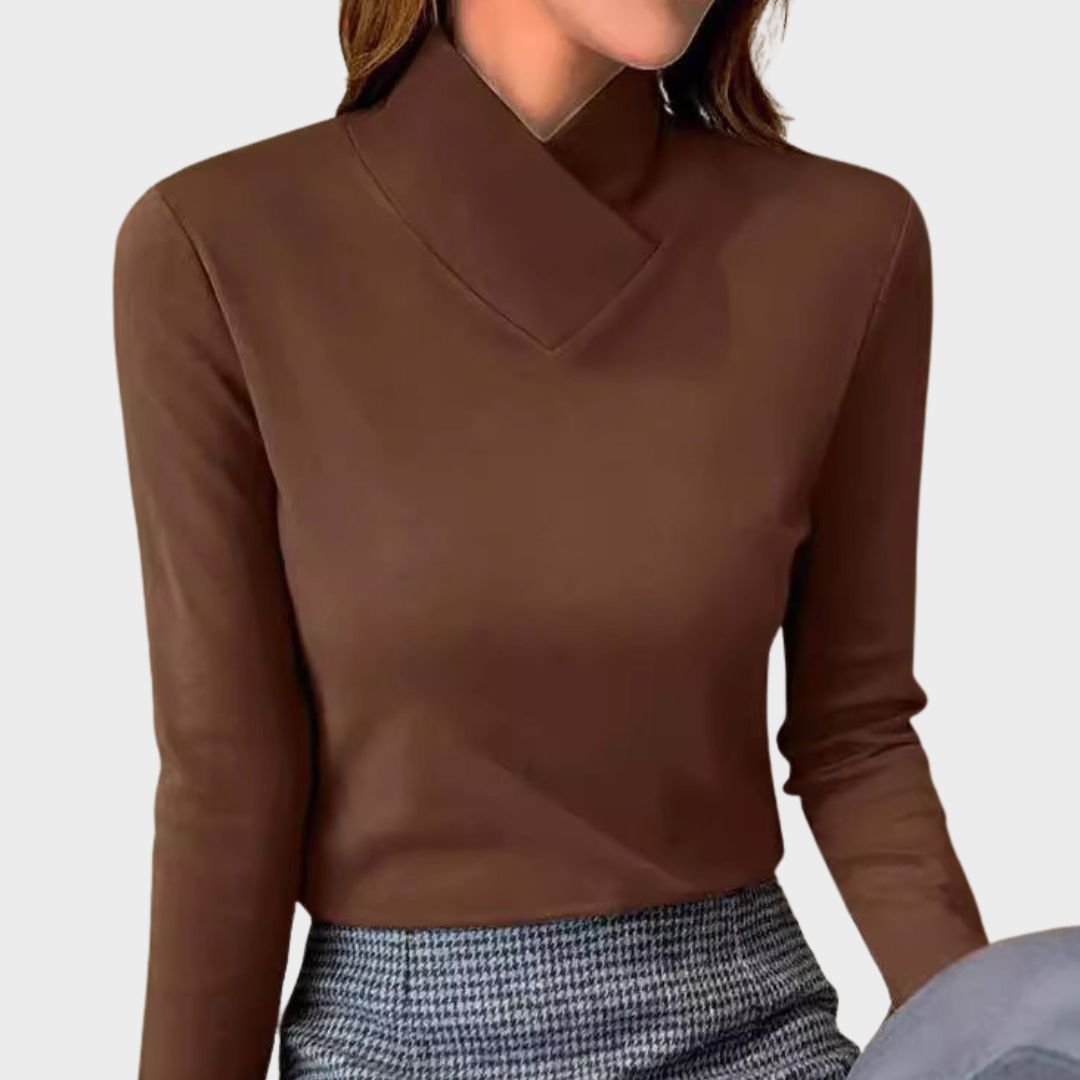 Florencia | Women's Turtleneck Long Sleeve Top