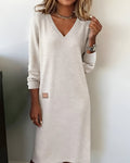 Halvine | Women's Long Sleeve Sweater Dress