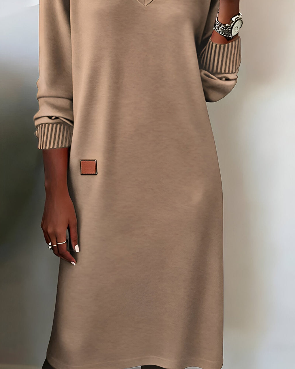 Halvine | Women's Long Sleeve Sweater Dress