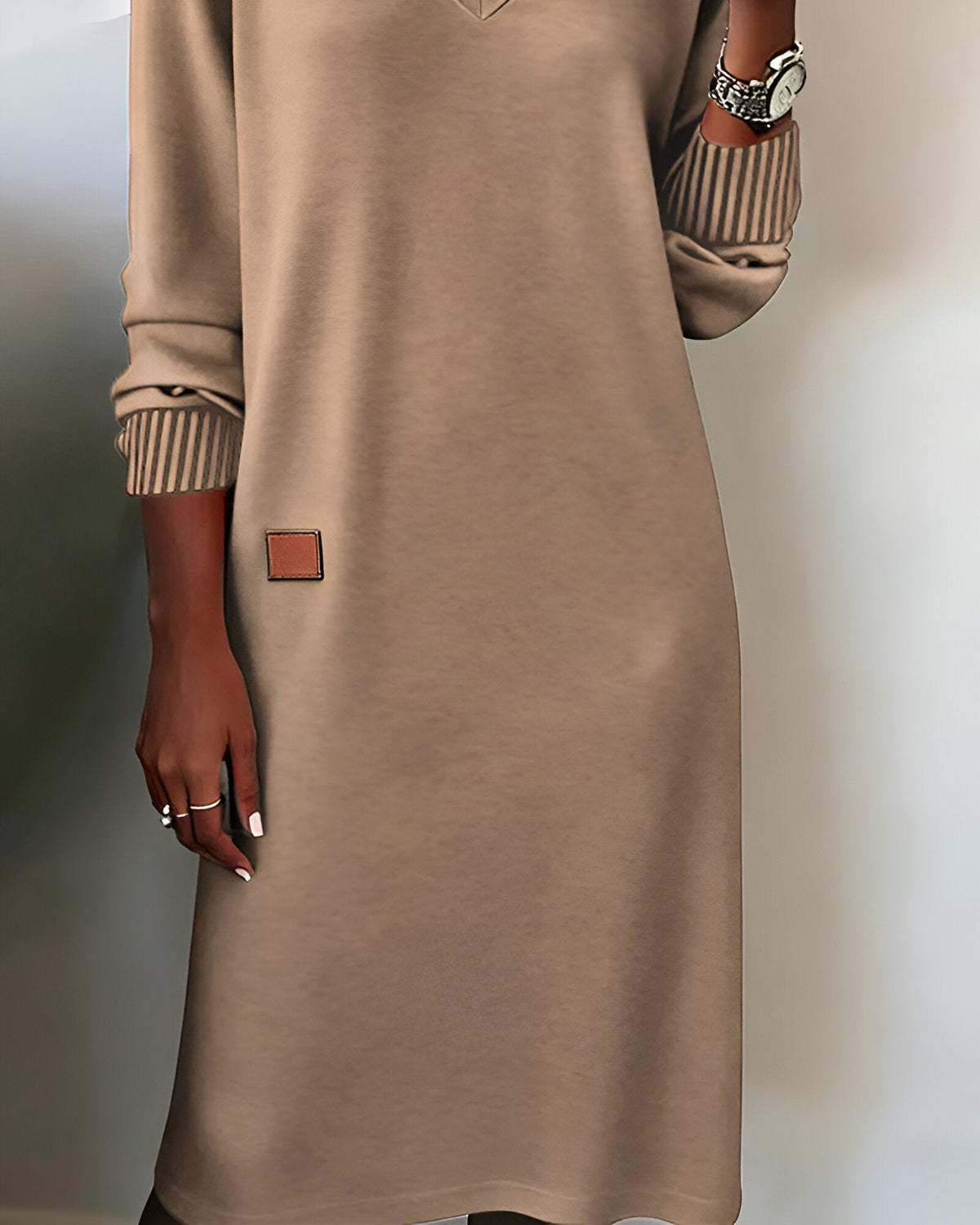 Halvine | Women's Long Sleeve Sweater Dress